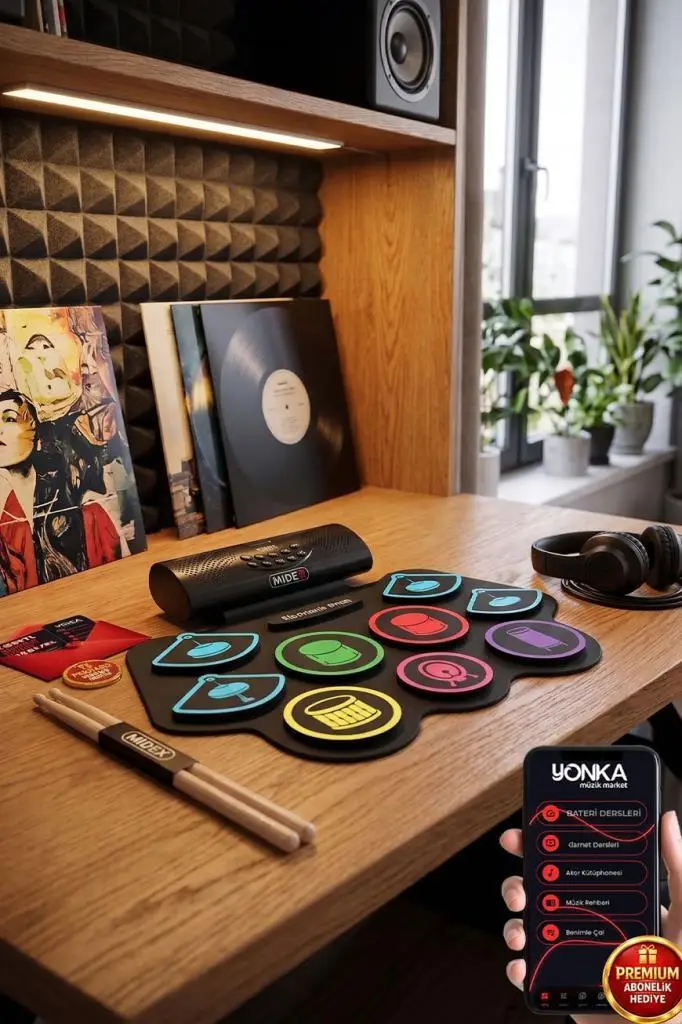 Midex DDX-75 Şarjlı Dijital Davul 9 Ped 2 Ayak Pedalı Bluetooth (Kulaklık Çubuklar Adaptör Full Set) Midex DDX-75 Şarjlı Dijital Davul 9 Ped 2 Ayak Pedalı Bluetooth (Kulaklık Çubuklar Adaptör Full Set)
