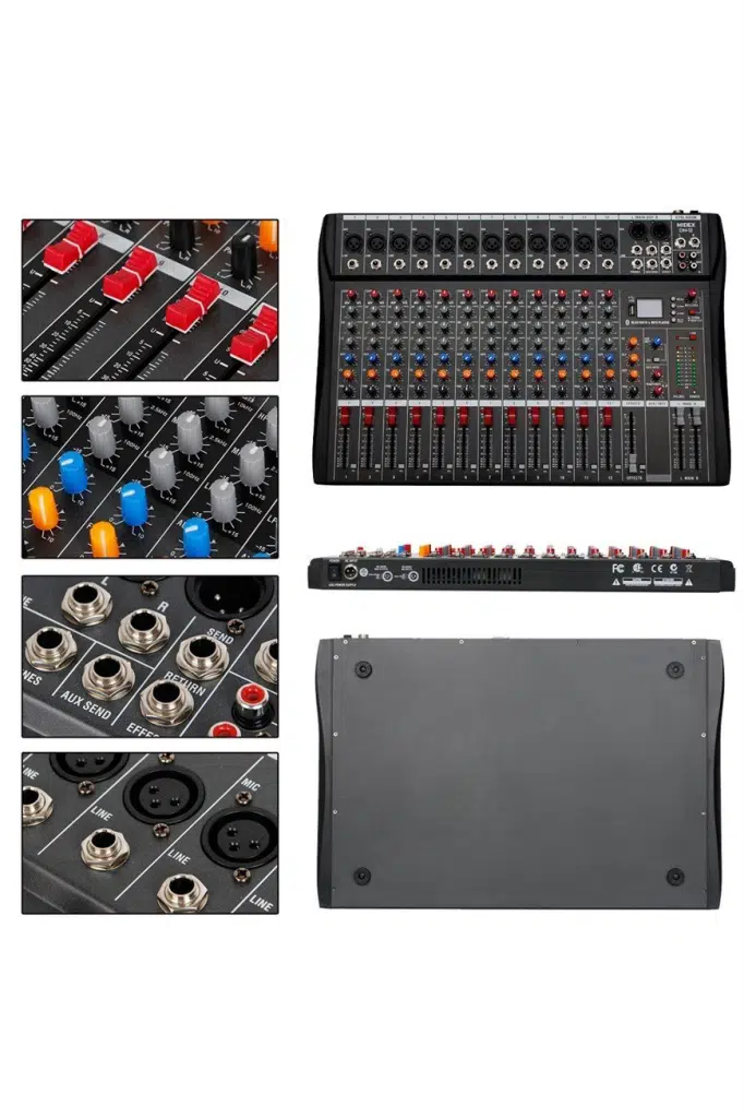 Midex Deck Mikser 12 Kanal Ses Mikseri (DM-12)