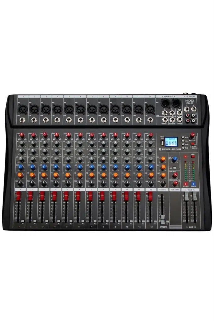 Midex Deck Mikser 12 Kanal Ses Mikseri (DM-12)