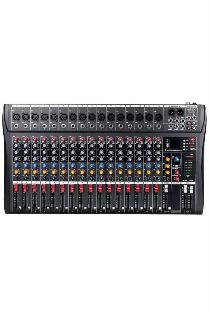 Midex Deck Mikser 16 Kanal Ses Mikseri (DM-16) Midex Deck Mikser 16 Kanal Ses Mikseri (DM-16)