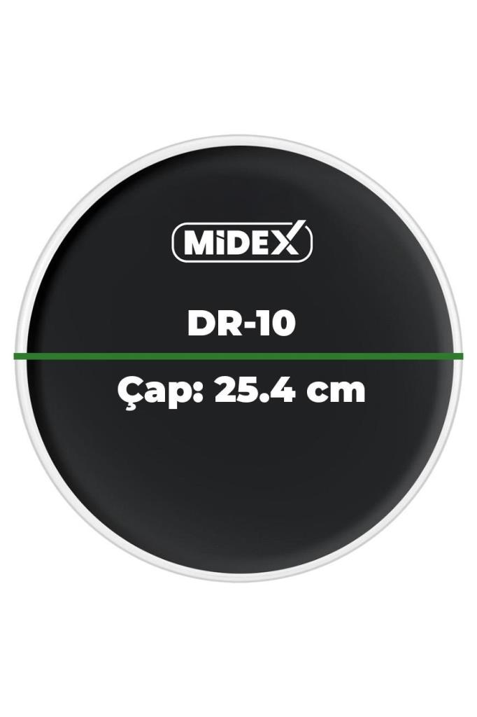 Midex DR-10BK Siyah Renk 10 İnç Bateri Davul Derisi Drumhead 10`` inch (25.4 cm) Midex DR-10BK Siyah Renk 10 İnç Bateri Davul Derisi Drumhead 10`` inch (25.4 cm)