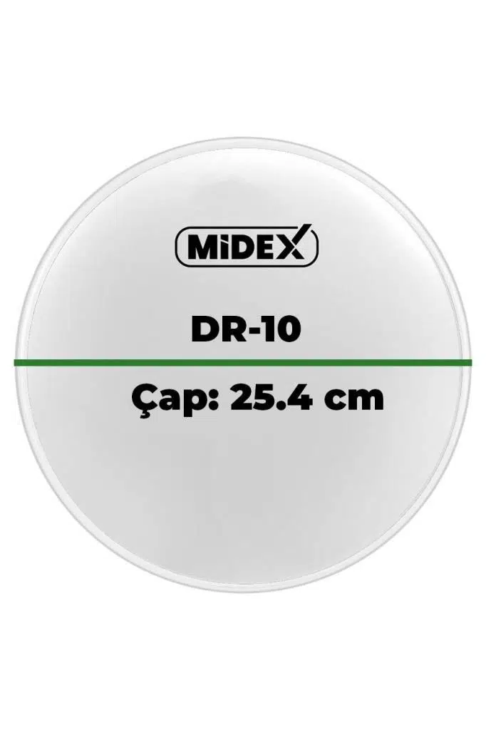 Midex DR-10WH Beyaz Renk 10 İnç Bateri Davul Derisi Drumhead 10'' inch (25.4 cm) Midex DR-10WH Beyaz Renk 10 İnç Bateri Davul Derisi Drumhead 10'' inch (25.4 cm)