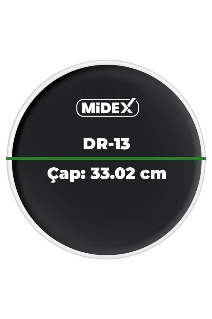 Midex DR-13BK Siyah Renk 13 İnç Tom Bateri Davul Derisi Drumhead 13'' inch (33.02 cm) Midex DR-13BK Siyah Renk 13 İnç Tom Bateri Davul Derisi Drumhead 13'' inch (33.02 cm)