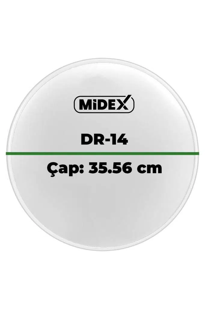 Midex DR-14WH Beyaz Renk 14 İnç Trampet Bateri Davul Derisi Drumhead 14'' inch (35.56 cm) Midex DR-14WH Beyaz Renk 14 İnç Trampet Bateri Davul Derisi Drumhead 14'' inch (35.56 cm)