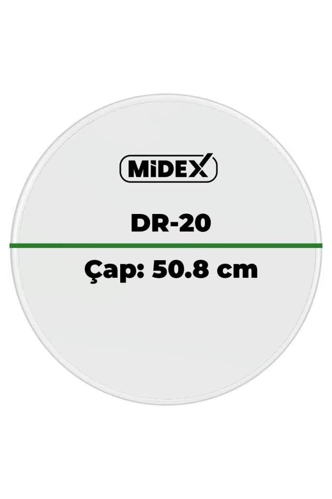 Midex DR-20R Şeffaf Renk 20 İnç Kick Bateri Davul Derisi Drumhead 20'' inch (50.80 cm) Midex DR-20R Şeffaf Renk 20 İnç Kick Bateri Davul Derisi Drumhead 20'' inch (50.80 cm)