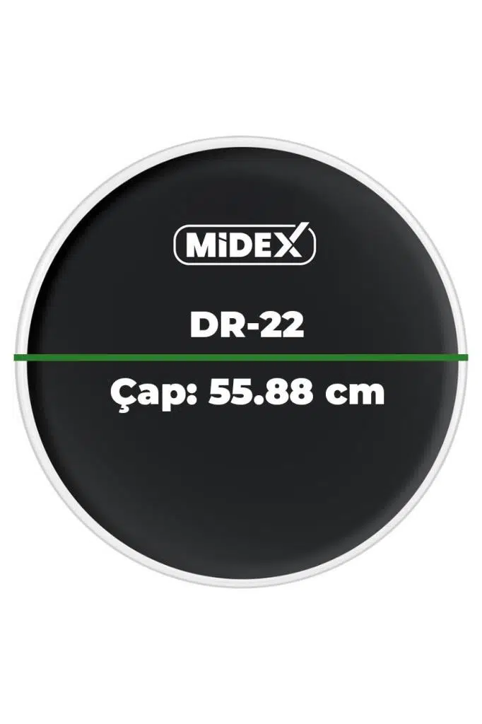 Midex DR-22BK Siyah Renk 22 İnç Kick Bas Bateri Davul Derisi Drumhead 22'' inch (55.88 cm) Midex DR-22BK Siyah Renk 22 İnç Kick Bas Bateri Davul Derisi Drumhead 22'' inch (55.88 cm)