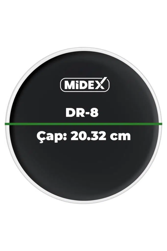 Midex DR-8BK Siyah Renk 8 İnç Bateri Davul Tom Derisi Drumhead 8'' inch (20.32 cm) Midex DR-8BK Siyah Renk 8 İnç Bateri Davul Tom Derisi Drumhead 8'' inch (20.32 cm)