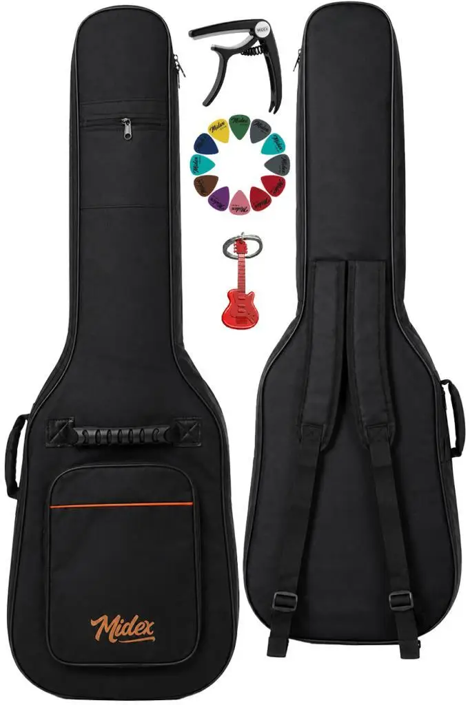 Midex ELC-39 Case Elektro Gitar Çantası Gigbag Kalın (Capo Hediye)