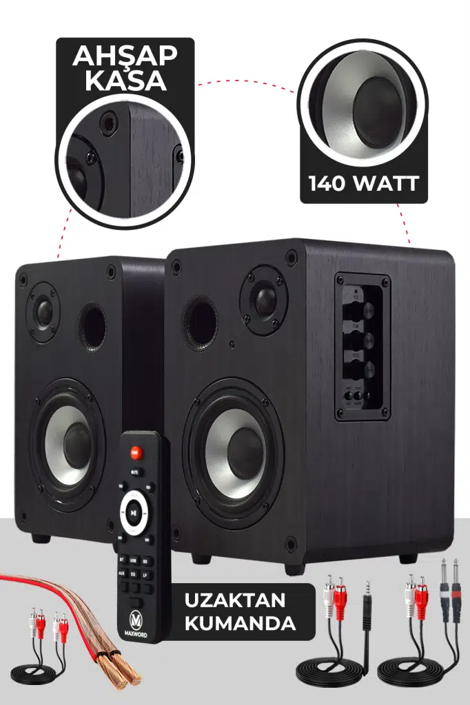 Midex Exclusive Paket-5 Stüdyo Ekipmanları Seti (Monitör Mikrofon Ses Kartı Kulaklık)