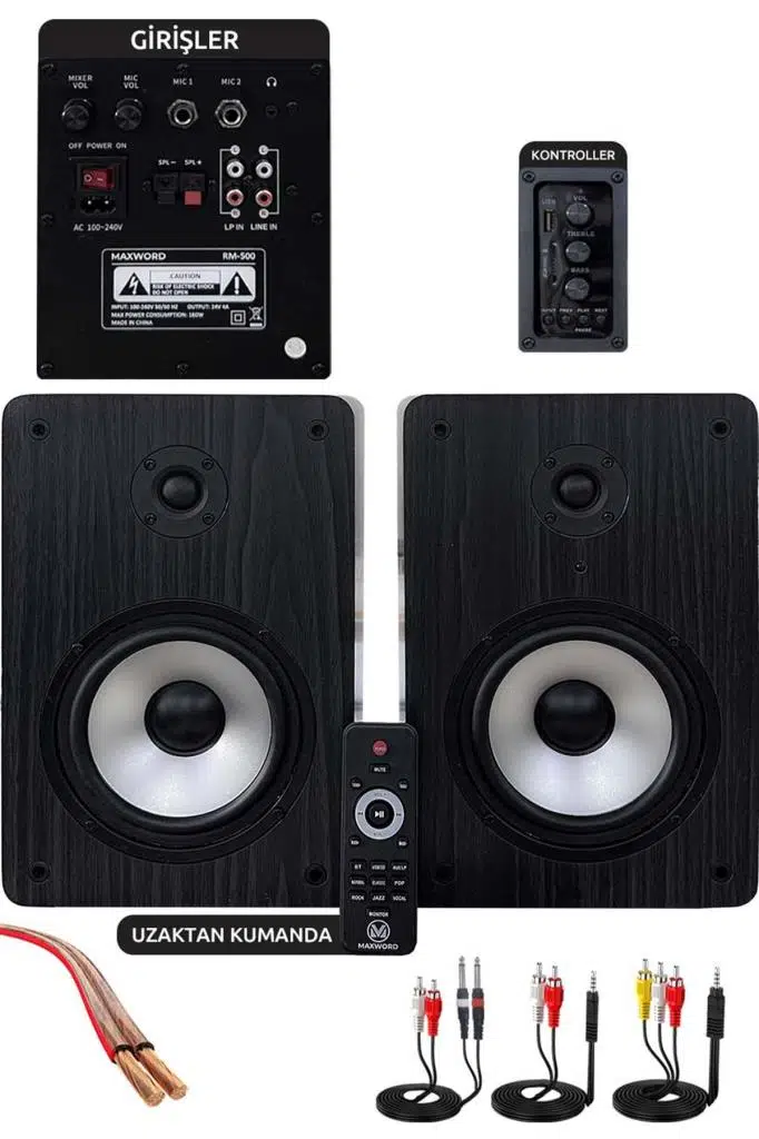 Midex Exclusive Paket-6 Stüdyo Ekipmanları Seti (Monitör Mikrofon Ses Kartı Kulaklık)