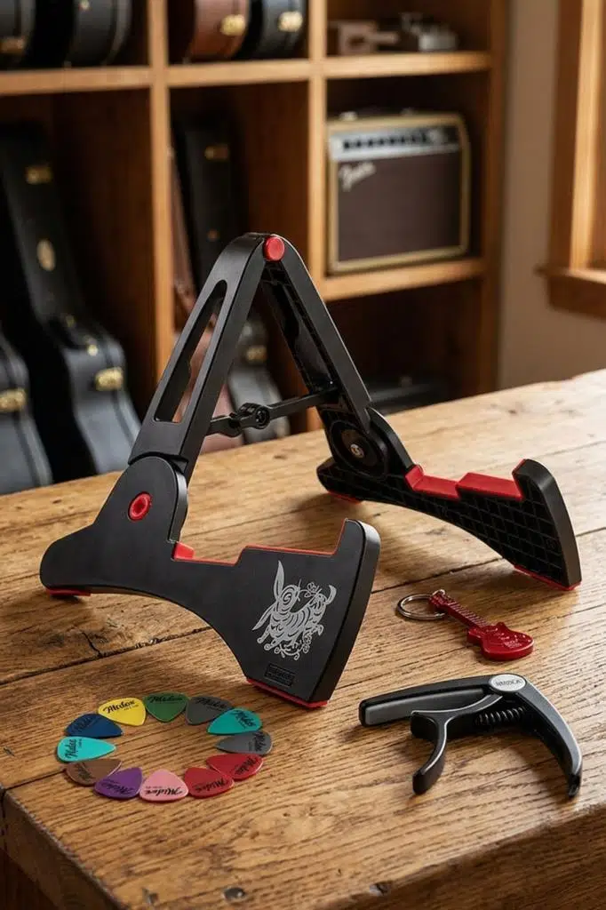 Midex FGS-01 Portatif Katlanır Kaydırmaz Gitar Standı Sehpası