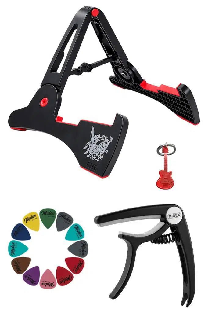 Midex FGS-01 Portatif Katlanır Kaydırmaz Gitar Standı Sehpası