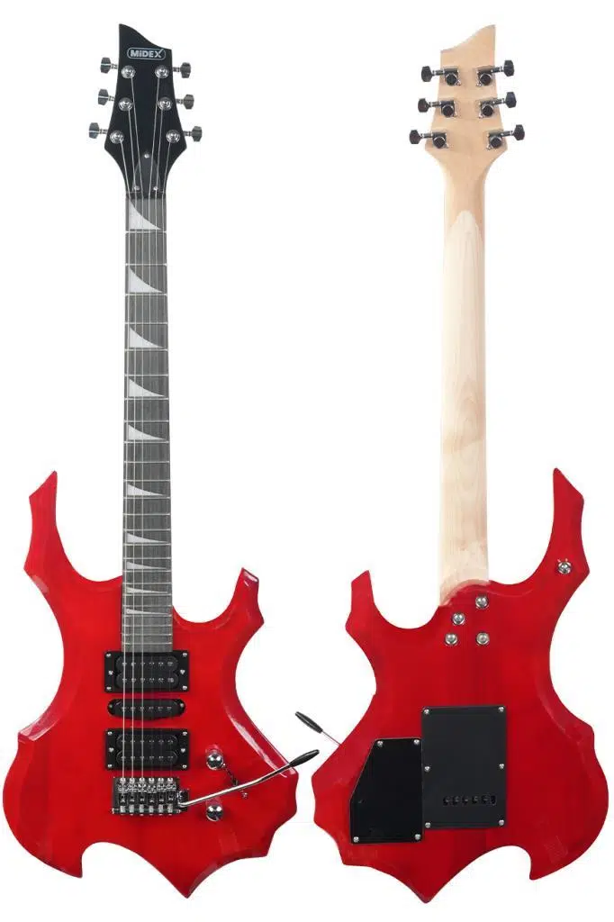 Midex Force-RD Profesyonel Axel Kasa HSH Elektro Gitar Seti Kırmızı Midex Force-RD Profesyonel Axel Kasa HSH Elektro Gitar Seti Kırmızı