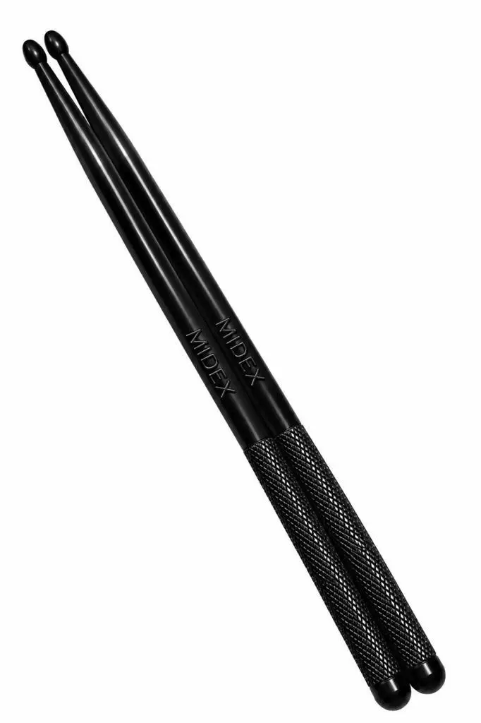 Midex GFK-801BK 5A Bateri Baget Kırılmaz Polyemid Siyah Renk Davul Bageti 5A Drumsticks
