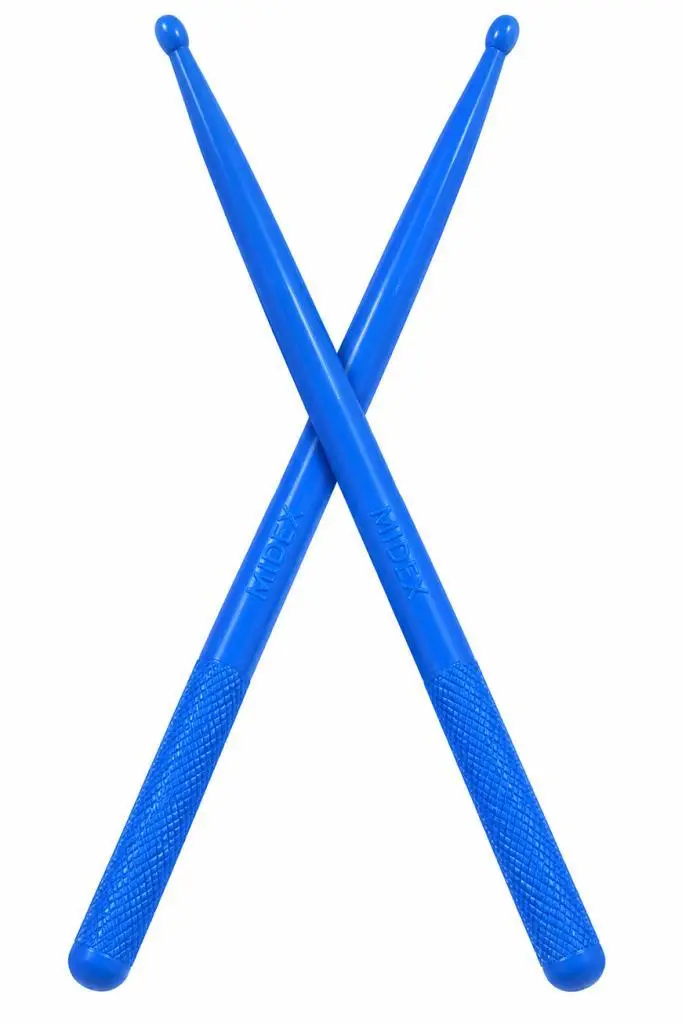 Midex GFK-801BL 5A Bateri Baget Kırılmaz Polyemid Mavi Renk Davul Bageti 5A Drumsticks