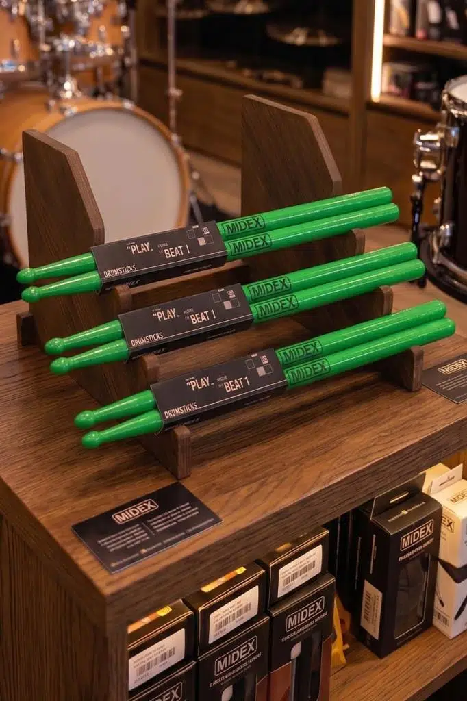 Midex GFK-801GR-3X 5A Bateri Baget Kırılmaz Polyemid Yeşil Renk Davul Bageti 5A Drumsticks 6 Adet (3 Çift) Midex GFK-801GR-3X 5A Bateri Baget Kırılmaz Polyemid Yeşil Renk Davul Bageti 5A Drumsticks 6 Adet (3 Çift)