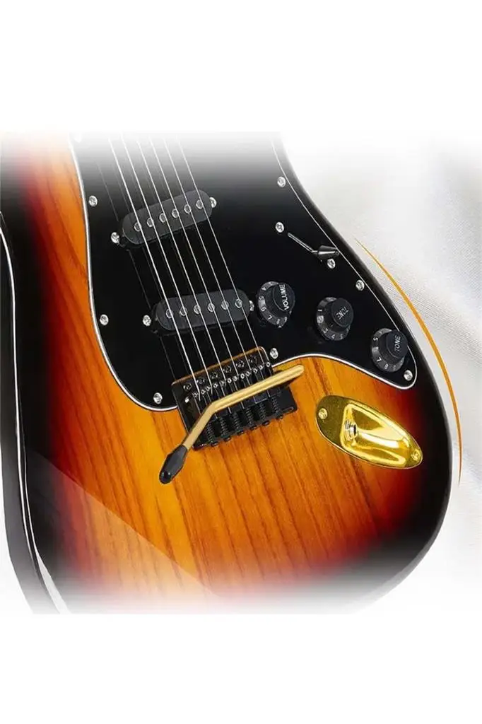 Midex GLC-40SB-50AMP Elektro Gitar Seti 50 WATT Şarjlı BT Amfi Kulaklık ve Full SET