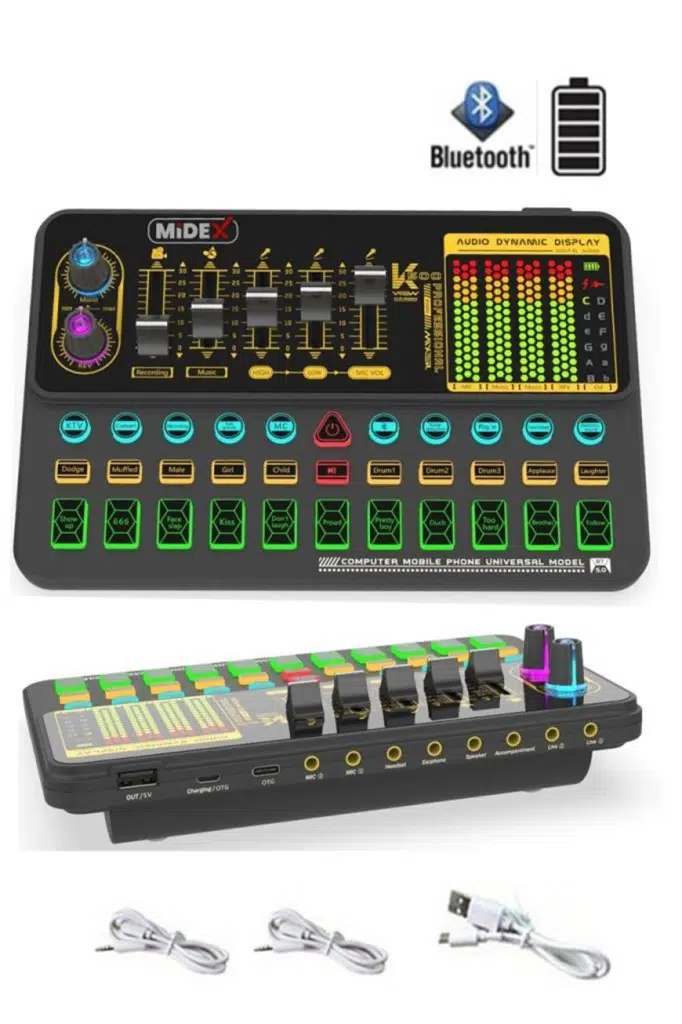 Midex GMX-1 Platinium Set Condenser Mikrofon Ses Kartı Canlı Yayın Paketi (Telefon ve PC) Midex GMX-1 Platinium Set Condenser Mikrofon Ses Kartı Canlı Yayın Paketi (Telefon ve PC)