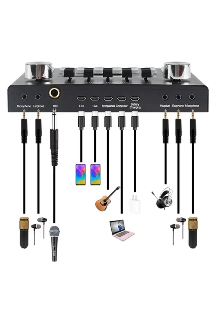 Midex GMX-1 Plus Record Head Set Condenser Mikrofon Kulaklık Ses Kartı Canlı Yayın Paketi (Telefon ve PC) Midex GMX-1 Plus Record Head Set Condenser Mikrofon Kulaklık Ses Kartı Canlı Yayın Paketi (Telefon ve PC)