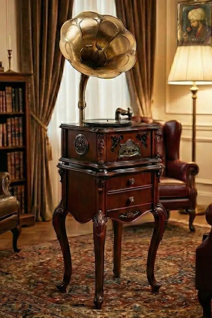 Midex GR-90 Nostaljik Gramofon Bluetooth USB Plak Çalar Pikap FM Radyo MP3