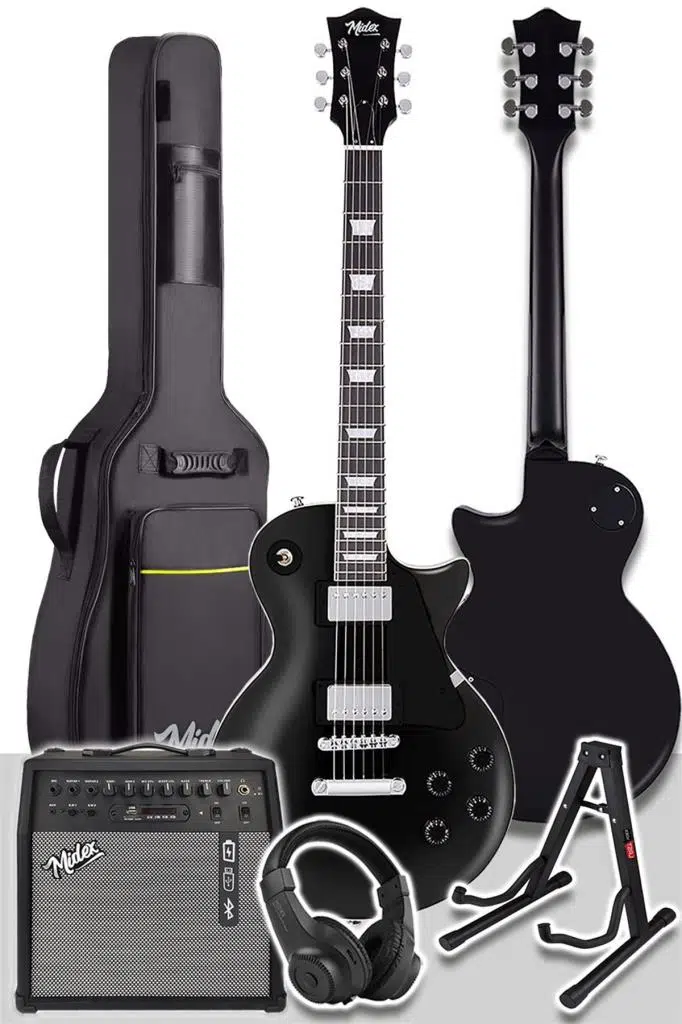 Midex GRX-200BK-50-AMP Les Paul Kasa Elektro Gitar Seti 50 Watt Gainli Şarjlı Amfi ve Full Set (H-H) Midex GRX-200BK-50-AMP Les Paul Kasa Elektro Gitar Seti 50 Watt Gainli Şarjlı Amfi ve Full Set (H-H)