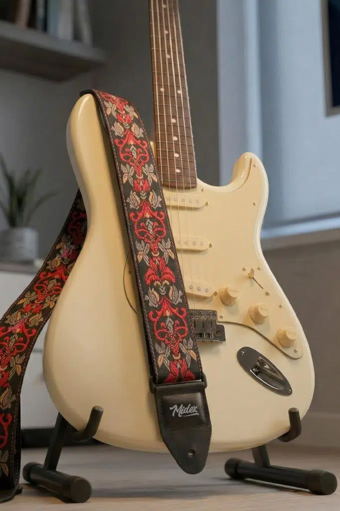 Midex GSR-30 Özel Tasarım Desenli Gitar Omuz Askısı 90-145 cm Uzunluk Midex GSR-30 Özel Tasarım Desenli Gitar Omuz Askısı 90-145 cm Uzunluk