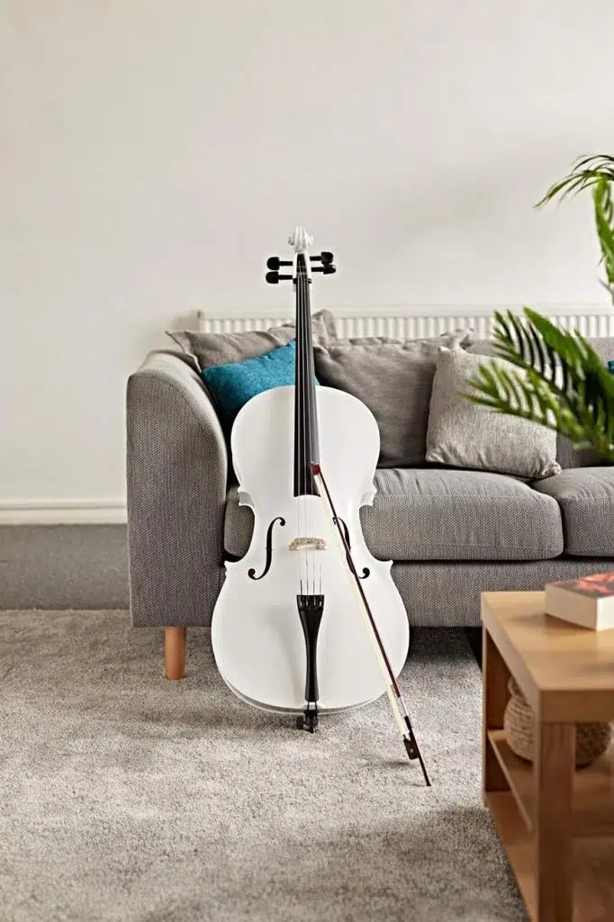 Midex GT-124WH Profesyonel Üst Kalite Beyaz Çello Viyolonsel