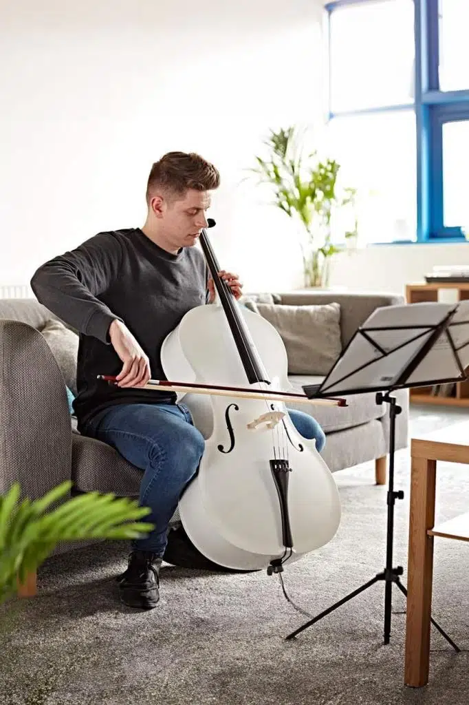 Midex GT-124WH Profesyonel Üst Kalite Beyaz Çello Viyolonsel