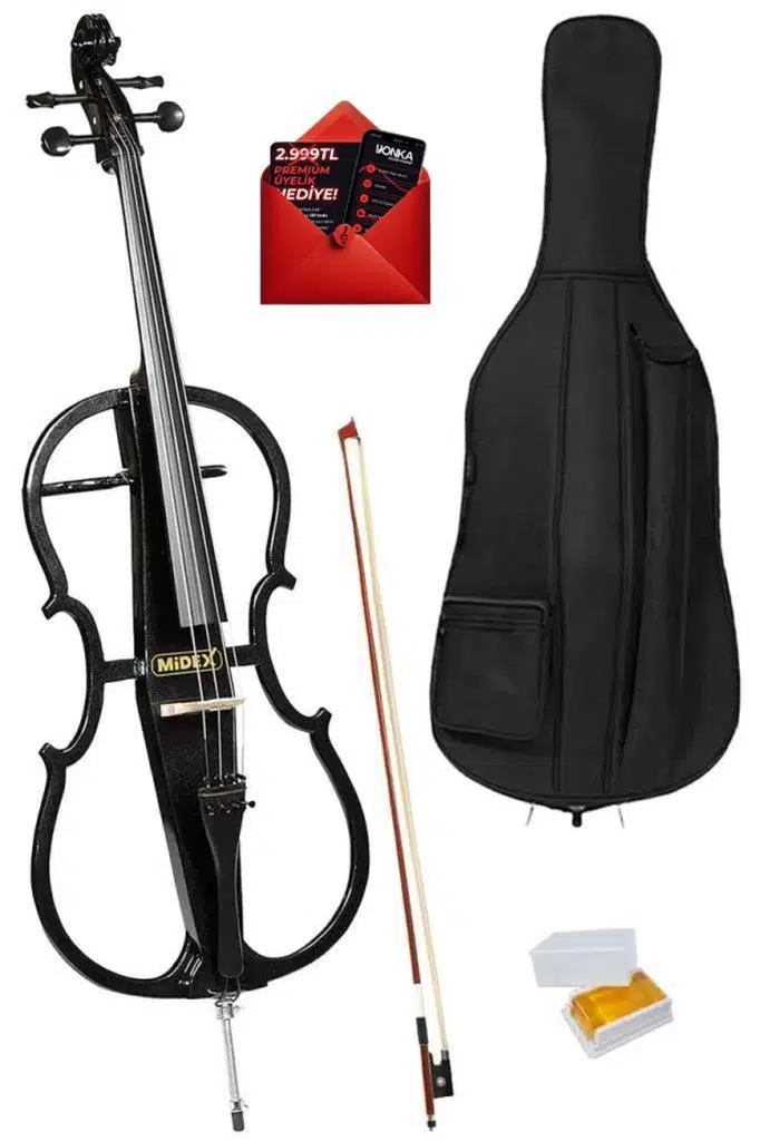 Midex GTC-400BK Profesyonel Elektro Çello Seti Siyah Midex GTC-400BK Profesyonel Elektro Çello Seti Siyah