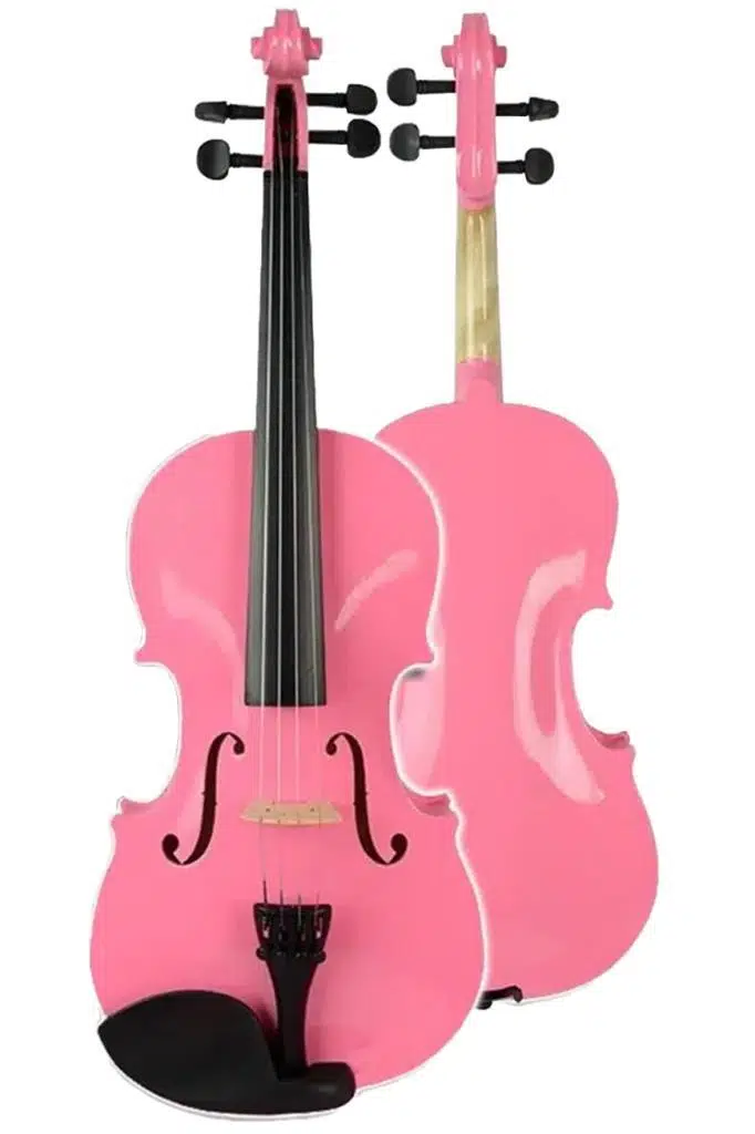 Midex HGA24PİNK-PAK Pembe 1/2 Çocuk Kemanı Seti (Yastık Susturucu Çanta Yay Reçine)