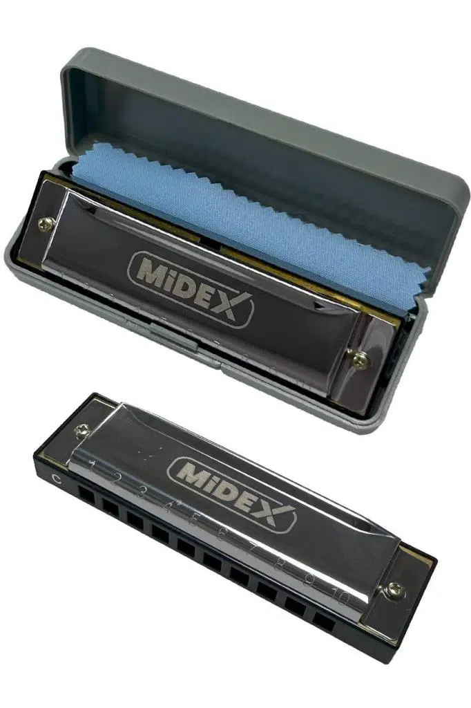 Midex HN-10SL Silver Örf Aletleri 10 Delikli Mızıka Do (c) Midex HN-10SL Silver Örf Aletleri 10 Delikli Mızıka Do (c)