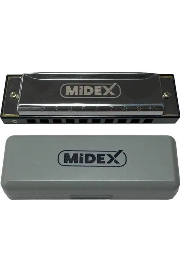 Midex HN-10SL Silver Örf Aletleri 10 Delikli Mızıka Do (c) Midex HN-10SL Silver Örf Aletleri 10 Delikli Mızıka Do (c)
