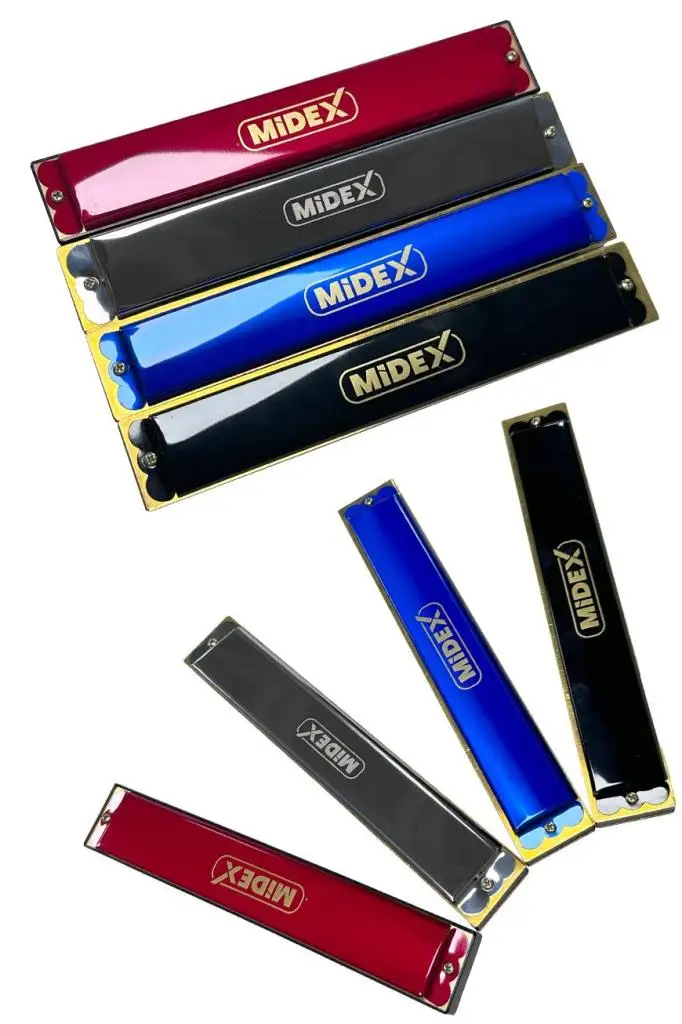 Midex HN-24BK Siyah 24 Delikli Mızıka Do (c)