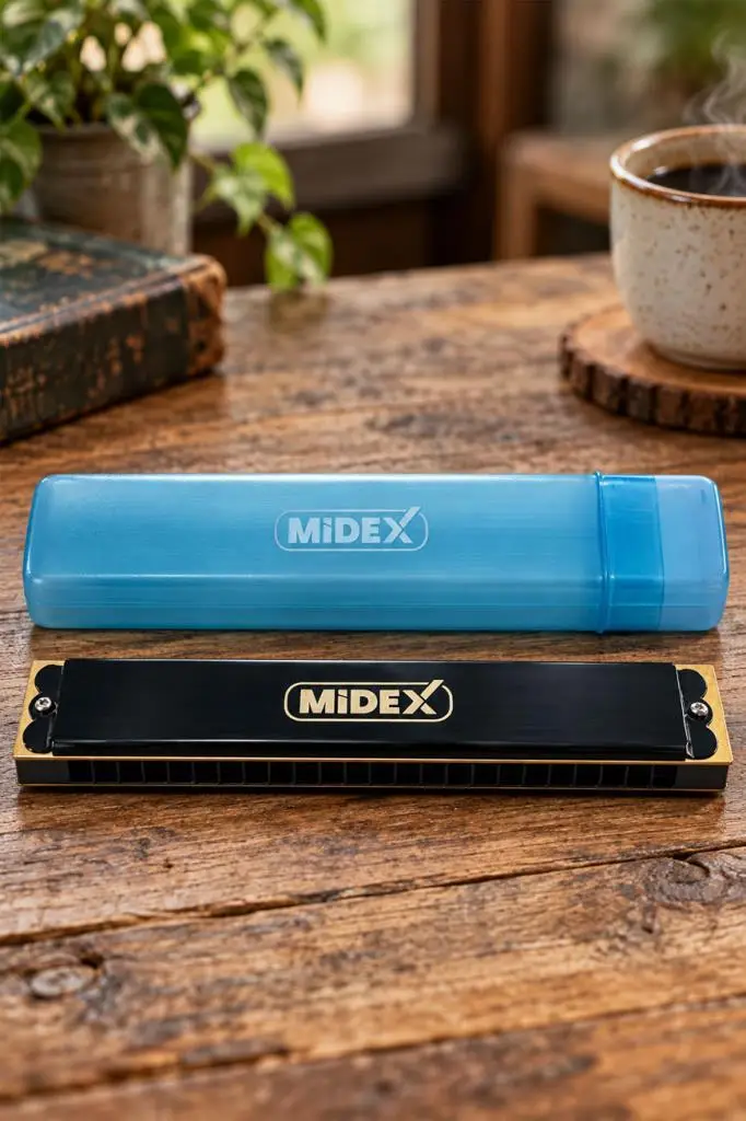 Midex HN-24BK Siyah 24 Delikli Mızıka Do (c)