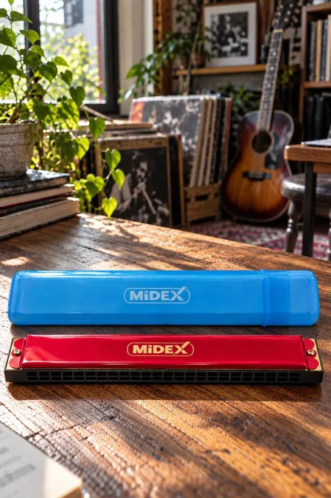Midex HN-24RD Kırmızı 24 Delikli Mızıka Do (c)