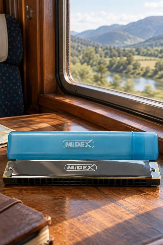 Midex HN-24SL Silver 24 Delikli Mızıka Do (c)