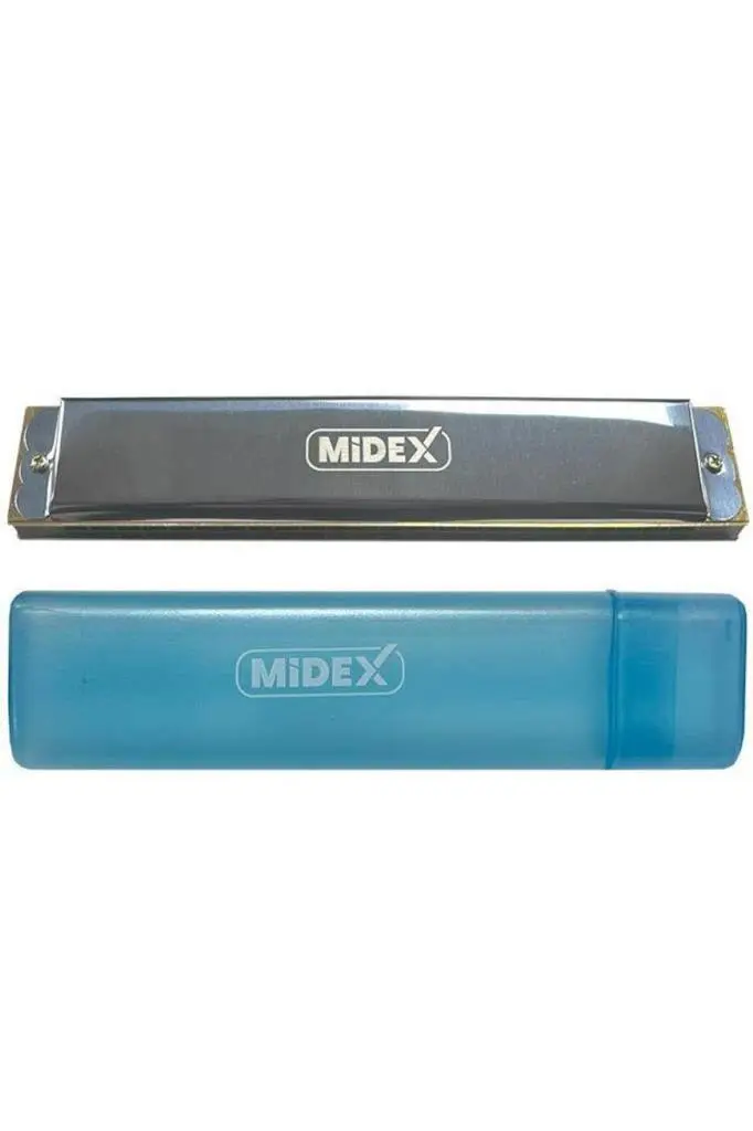 Midex HN-24SL Silver 24 Delikli Mızıka Do (c)