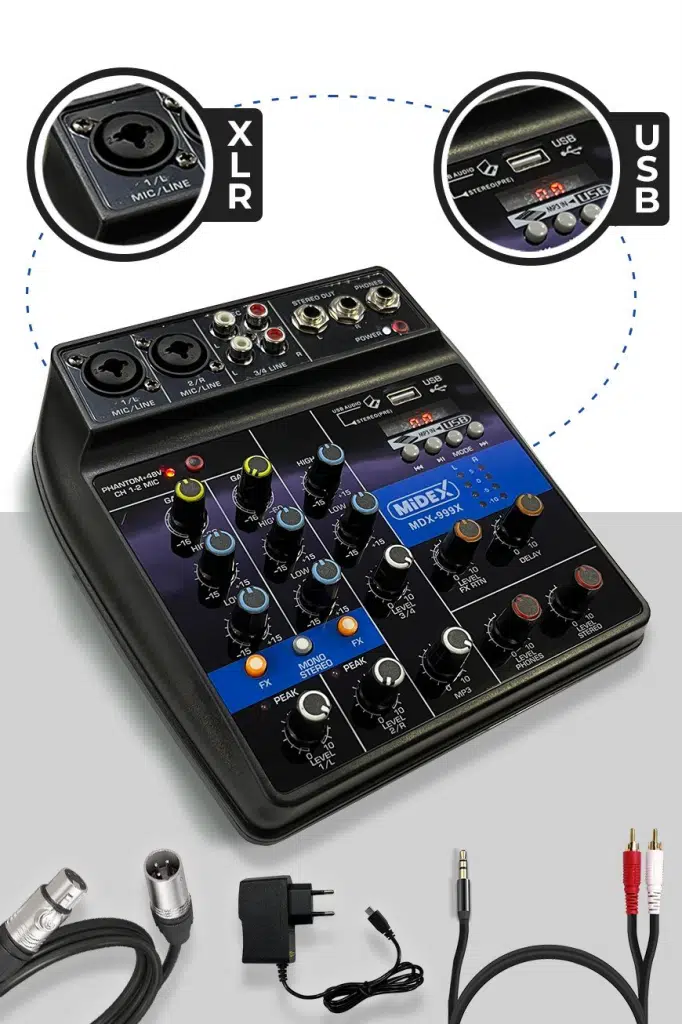 Midex İmpressive Paket-1 Stüdyo Ekipmanları Kayıt Seti (Monitör Mikrofon Mikser) Midex İmpressive Paket-1 Stüdyo Ekipmanları Kayıt Seti (Monitör Mikrofon Mikser)