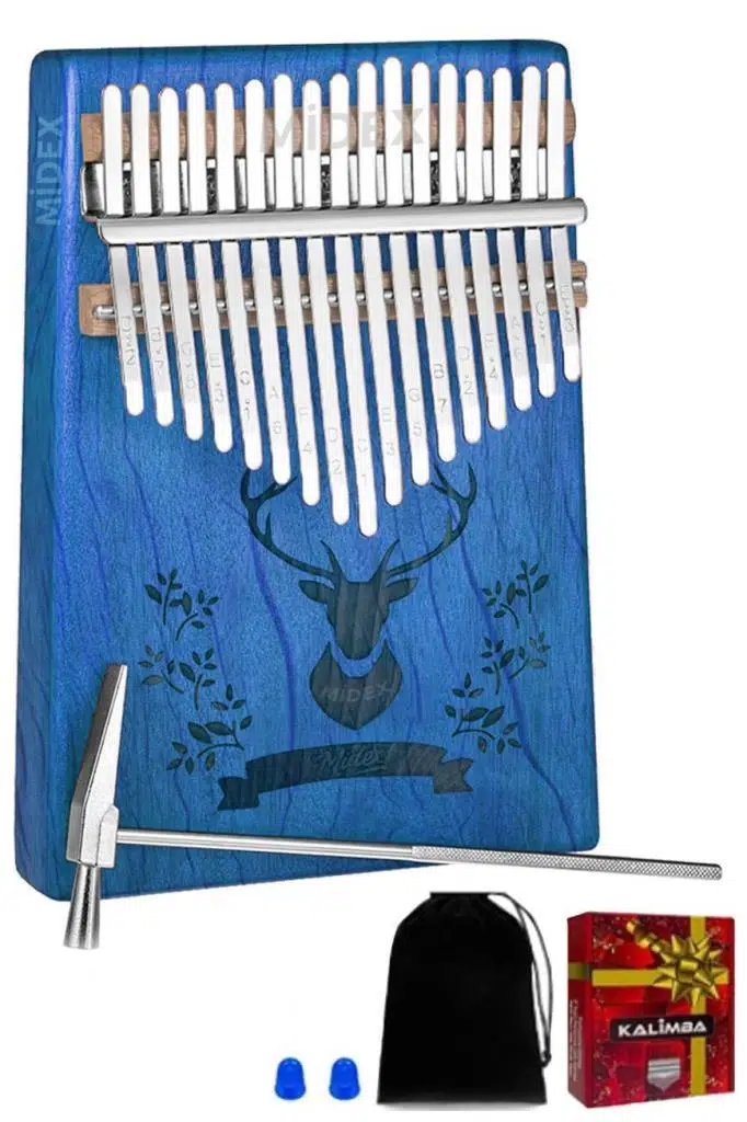 Midex KLX-454G-OUT Hakiki Ağaç 17 Tuşlu Kalimba (OUTLET)