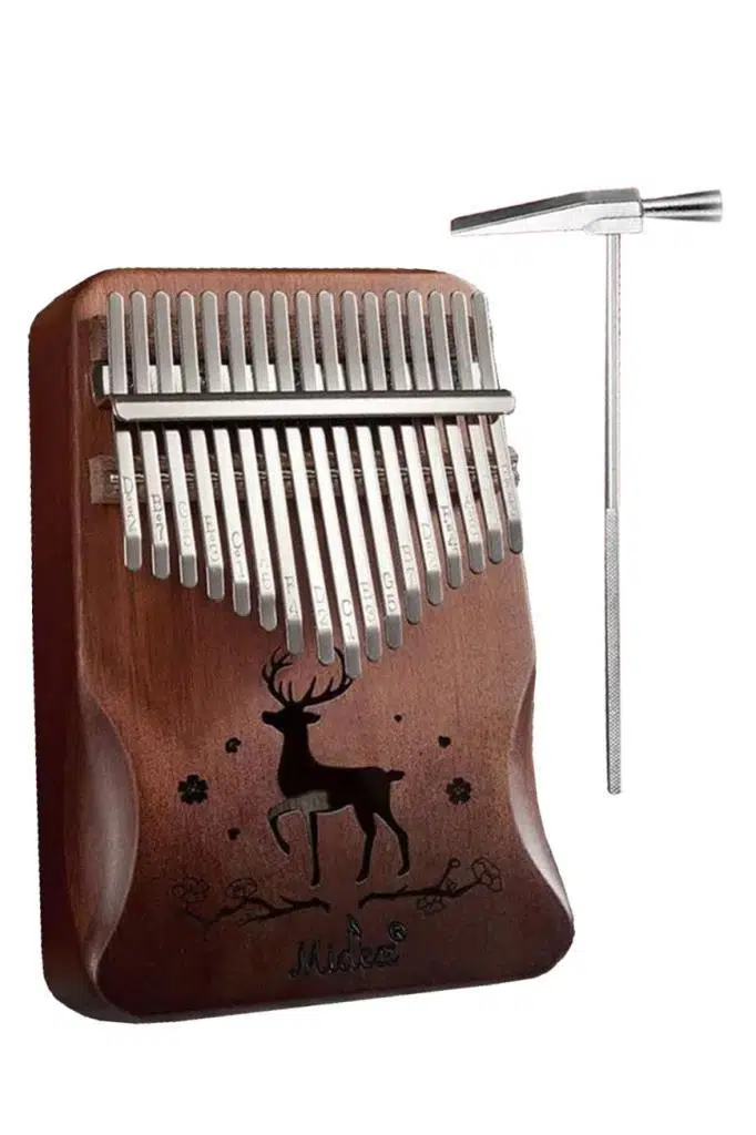 Midex KLX-520 Hakiki Ağaç Kalimba Geyik Desenli Ahşap Full Set 17 Çelik Tuşlu Midex KLX-520 Hakiki Ağaç Kalimba Geyik Desenli Ahşap Full Set 17 Çelik Tuşlu