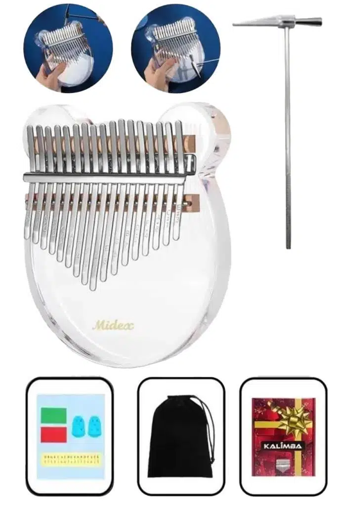 Midex KLX-6000-OUT Şeffaf Cam Kalimba (OUTLET) Midex KLX-6000-OUT Şeffaf Cam Kalimba (OUTLET)