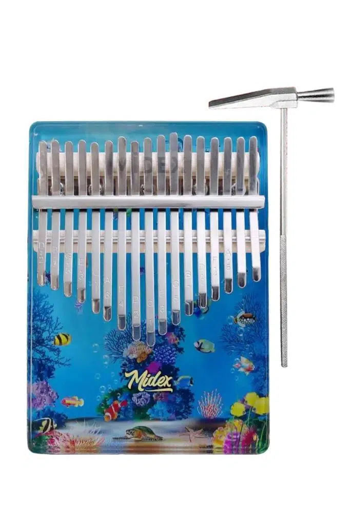 Midex KLX-640 Okyanus Cam Kalimba 17 Tuşlu Full Set