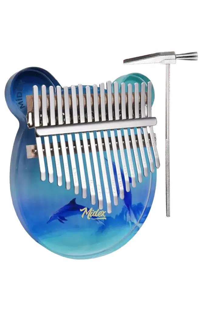 Midex KLX-650 Okyanus Cam Kalimba 17 Tuşlu Full Set