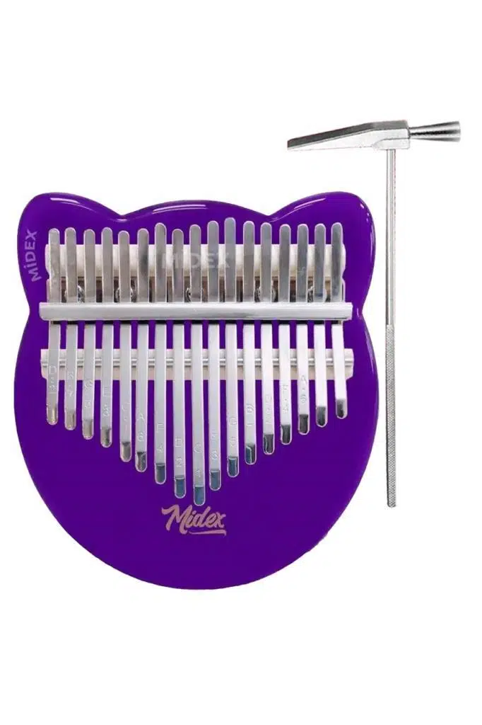 Midex KLX-660-PAK Mor Renk Cam Kalimba 17 Tuşlu Full Set Midex KLX-660-PAK Mor Renk Cam Kalimba 17 Tuşlu Full Set