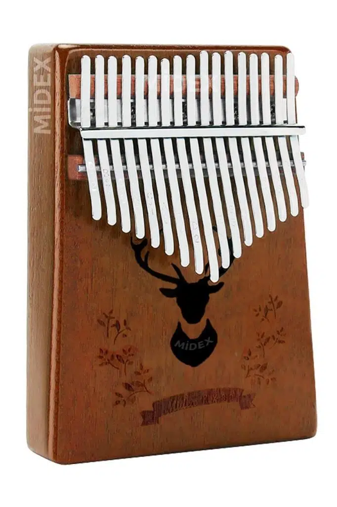 Midex KLX-880 Hakiki Ağaç Kalimba Geyik Desenli Ahşap Full Set 17 Çelik Tuşlu Midex KLX-880 Hakiki Ağaç Kalimba Geyik Desenli Ahşap Full Set 17 Çelik Tuşlu