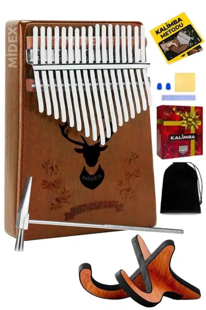 Midex KLX-880-PAK Hakiki Ağaç Kalimba 17 Tuşlu Full Set