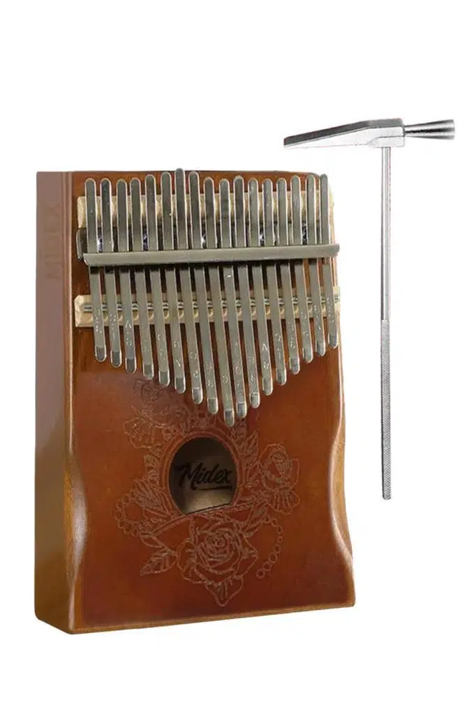 Midex KLX-990-PAK Ahşap Gerçek Ağaç Kaliteli Kalimba 17 Tuşlu Full Set