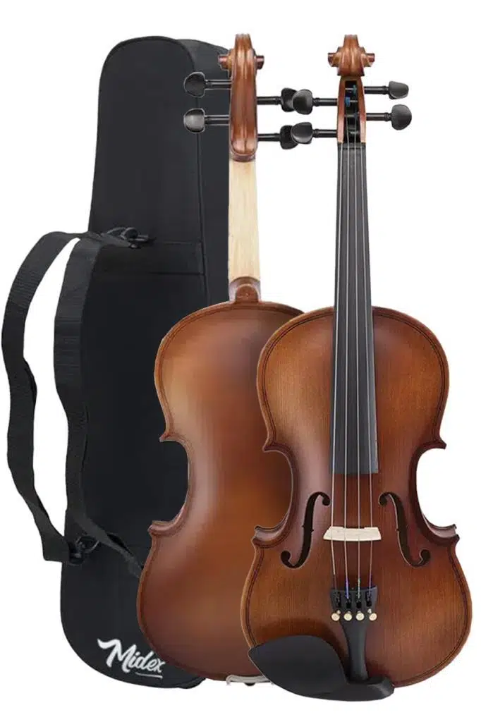 Midex LMA-544TYS 1/2 Profesyonel Keman 2/4 Çocuk Kemanı 8-10 Yaş (Yastık Susturucu Yedek Tel Çanta Yay Reçine Metod)