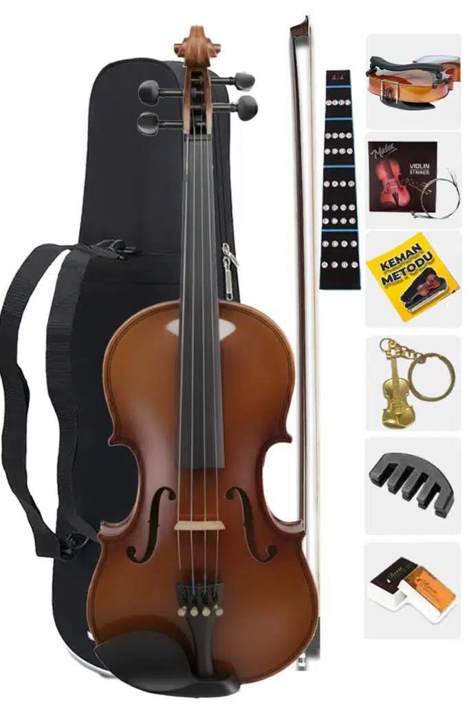 Midex LMA-544TYS 4/4 Profesyonel Keman 4/4 Tam Boy (Yastık Susturucu Yedek Tel Çanta Yay Reçine Metod) Midex LMA-544TYS 4/4 Profesyonel Keman 4/4 Tam Boy (Yastık Susturucu Yedek Tel Çanta Yay Reçine Metod)