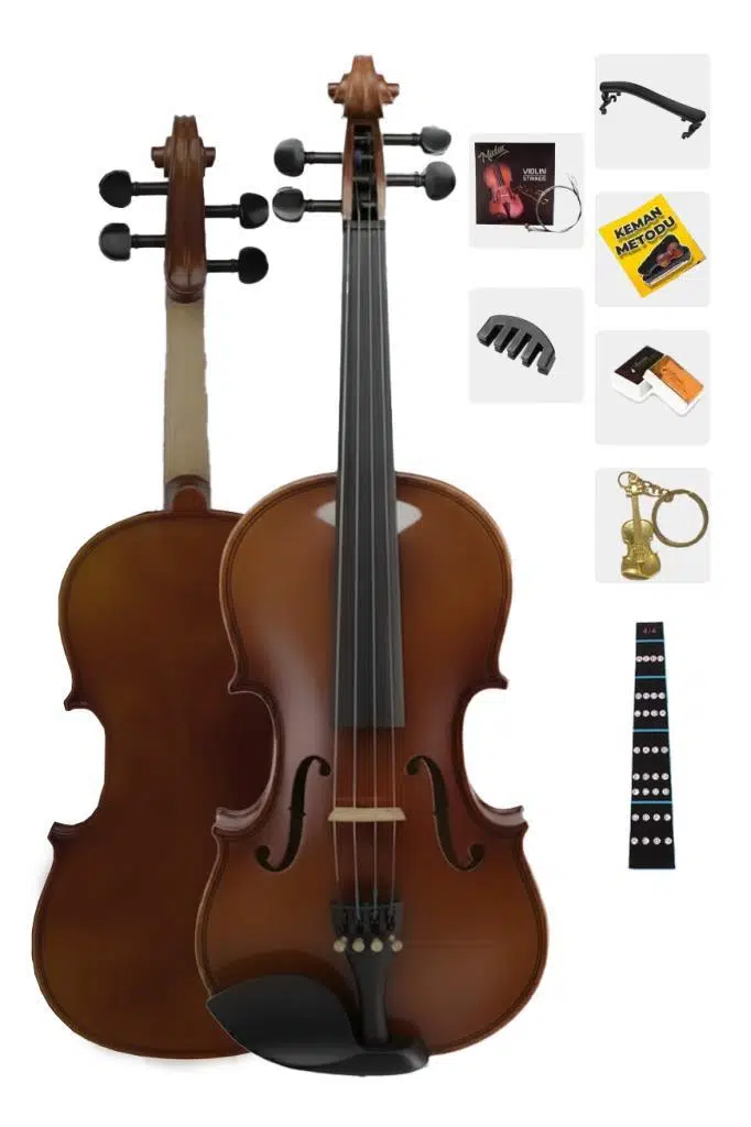 Midex LMA-544TYS 4/4 Profesyonel Keman 4/4 Tam Boy (Yastık Susturucu Yedek Tel Çanta Yay Reçine Metod) Midex LMA-544TYS 4/4 Profesyonel Keman 4/4 Tam Boy (Yastık Susturucu Yedek Tel Çanta Yay Reçine Metod)